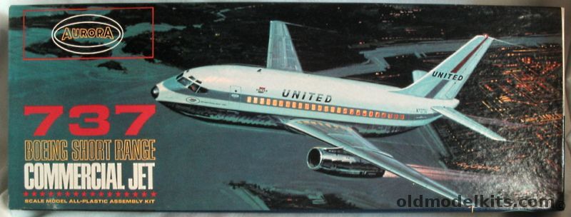 Aurora 1/72 Boeing 737 United Airlines, 359-198 plastic model kit